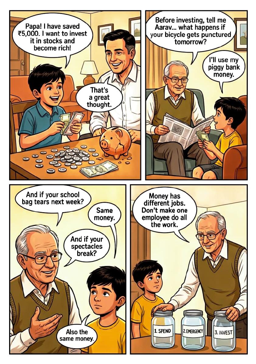 The Broken Piggy Bank comic book cover